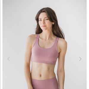 NWT Montiel Victory Sports Bra in Ash Rose